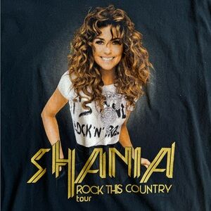 Shania Rock This Country Tour Short Sleeve Tee - Black